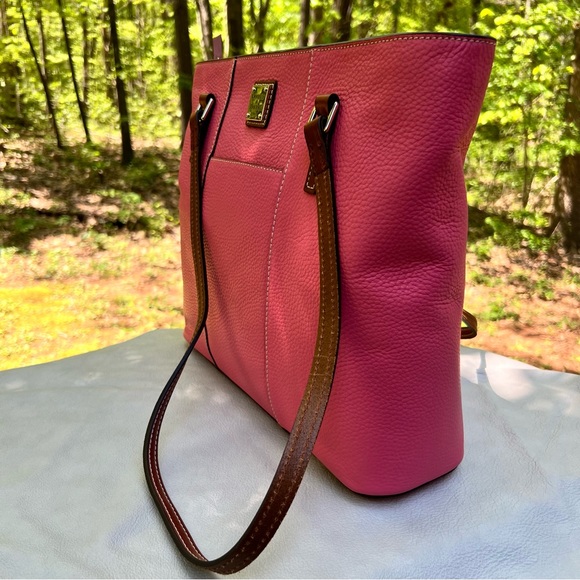 Dooney & Bourke Pebble Leather Lexington Shopper Bubble Gum Pink NWT - Picture 5 of 10